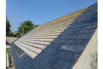 New pitched roof ready to fit solar panels - Narberth